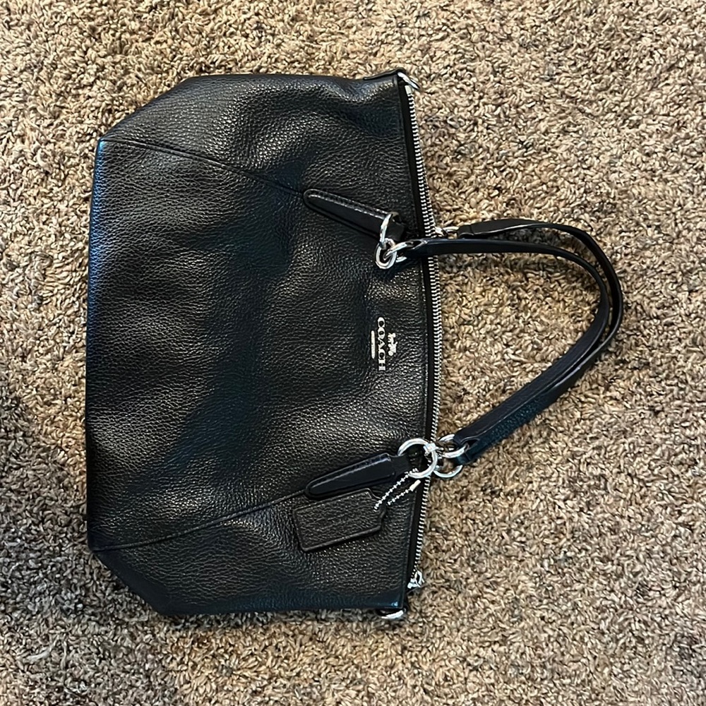 Black coach bag. Like new